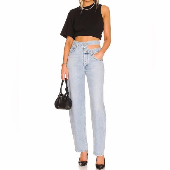 NWT Agolde Broken Waistband Jeans - Picture 1 of 8